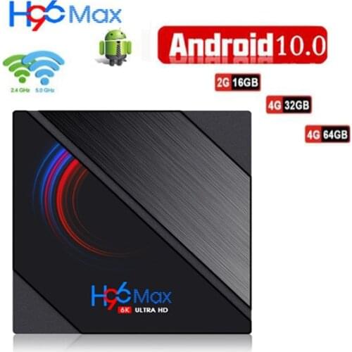 5pcs H96 MAX H616 Smart Android 10.0 TV Box 16GB 32GB 64GB Set top Box Media Player pk x96 mate max plus h96 mini h8