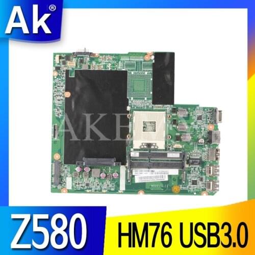 Akemy For Lenovo Z580 Laotop Mainboard GM HM76 USB3.0 DALZ3AMB8E0 Motherboard 100% original