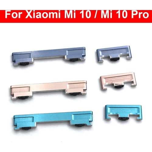 New Power Button ON / OFF Volume Up Down Side Button Key For Xiaomi Mi 10 / Mi 10 Pro