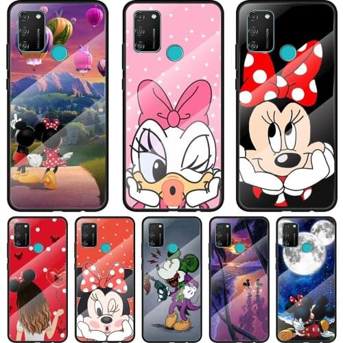 Cartoon Couple Fashion Tempered Glass Cover For Honor 30 20 10 9X 8X Pro Plus Lite Silicone Phone Case Coque