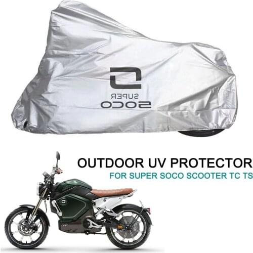 Motorcycle Cover Outdoor Uv Protector Season Waterproof Rain Dustproof Cover For Super SOCO Scooter TC TS