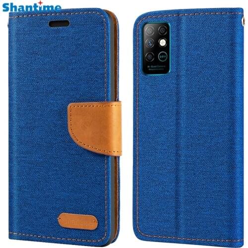 Oxford Leather Wallet Case For Infinix Note 10 Pro NFC With Soft TPU Back Cover Magnet Flip Case For Infinix Note 10 Plus