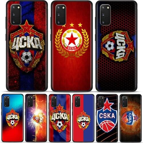 CSKA Moscow Phone Case for Samsung Galaxy S20 Ultra S10 Plus S10E S8 S9 5G 20 8 9 10 21 Plus Fundas Bumper Soft TPU Covers Cases