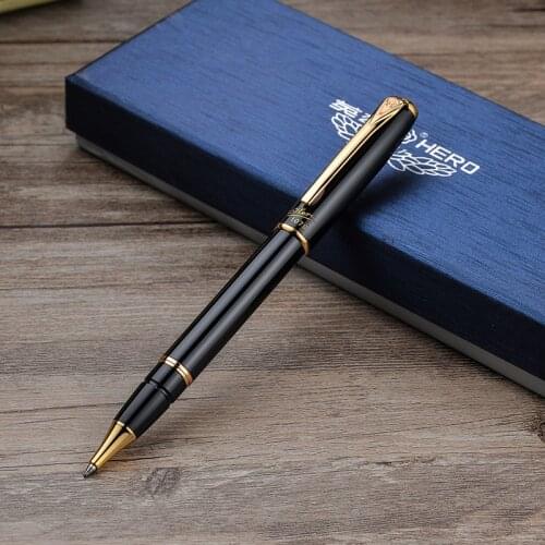 Hero 1079 Black Metal Rollerball Pen Noble Luxury Ballpoint/Sign/Writing Pens Free Shipping