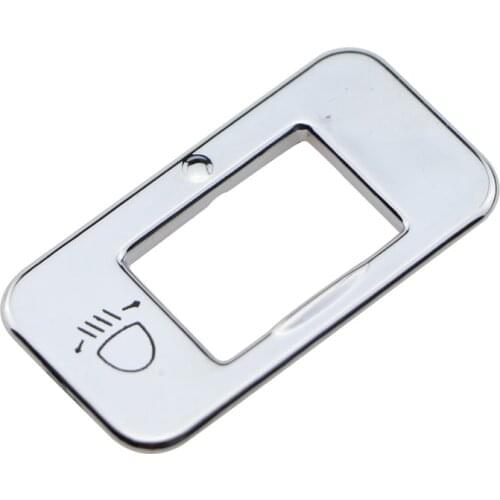 Carmilla Chrome Stickers For Peugeot 208 2008 Headlight Switch Sequin 3008 Headlight Adjust Cover Sticker Accessories Styling