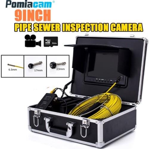 Endoscope Camera System WP90 Model Drainage Water Pipe Inspection Camera System, 8GB DVR Inspect Sewer Industrial Endoscope