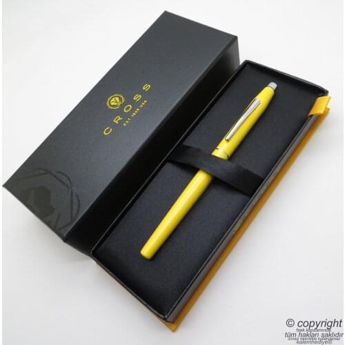 Cross AT0085-126 Classic Century Lacquer Yellow Roller Pen | Cross Pen | İsme Special Pen