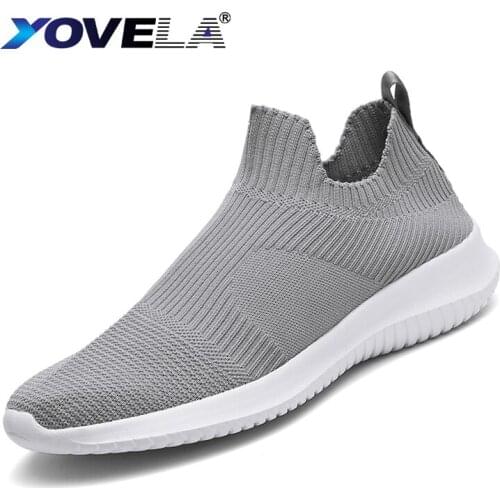 Yovela Summer Air Mesh Men Sneakers Vulcanize Shoes Lightweight Comfortable Breathable Casual Shoes Male Outdoor Walking Shoes