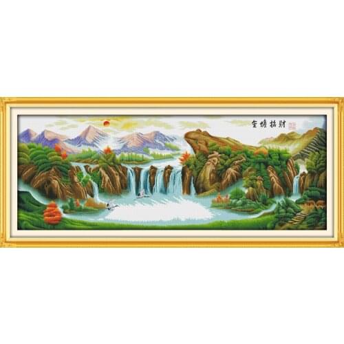 Golden toad bring money cross stitch kit 14ct 11ct count printed canvas stitching embroidery DIY handmade needlework