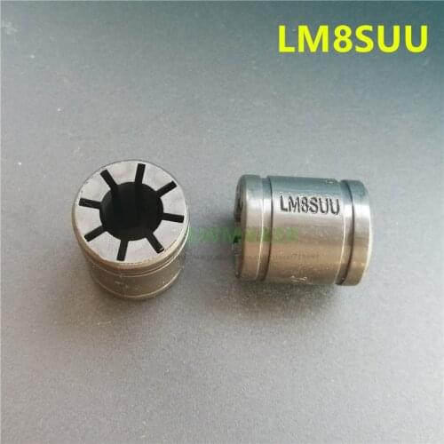 10pcs 8*15*17mm Solid Polymer LM8SUU Linear Bearings Bushing height 17mm Gray for Flashforge Prusa i3 3D Printer