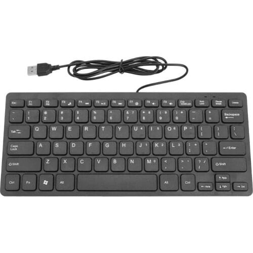 Durable Keyboard Multi-function K1000 Super Slim USB Mini Multimedia Wired Keyboard Waterproof Kaypad for Laptop