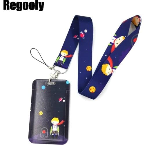 Little Prince Key lanyard Car KeyChain ID Card Pass Gym Mobile Phone Badge Kids Key Ring Holder Jewelry Decorations