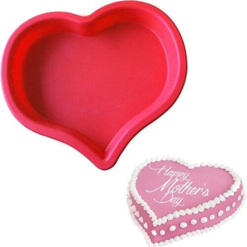 Heart Shaped Silicone NON-Stick Cake Mold Baking Pan Cake Mold For MOTHERS Day,Birthday,Weddings and All Special Occasion