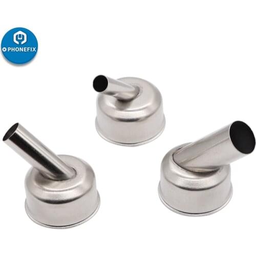 ATTEN ST-862D Rework Station Replacement Hot Air Gun Nozzle Sleeves Mouth 45 Degree Curved Angle Heat Gun Nozzle Welding tool
