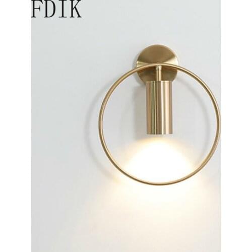 Modern Bedroom Wall Light Metal Led Wall Lights for Home Bedside Corridor Stairs Bathroom Industrial Decor Indoor Lighting Lamp