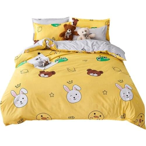 Bedroom 3/4pcs King Size Bedding Sets Duvet Cover Sets Pillowcases Flat sheet Dropshipping Childrens gifts playground