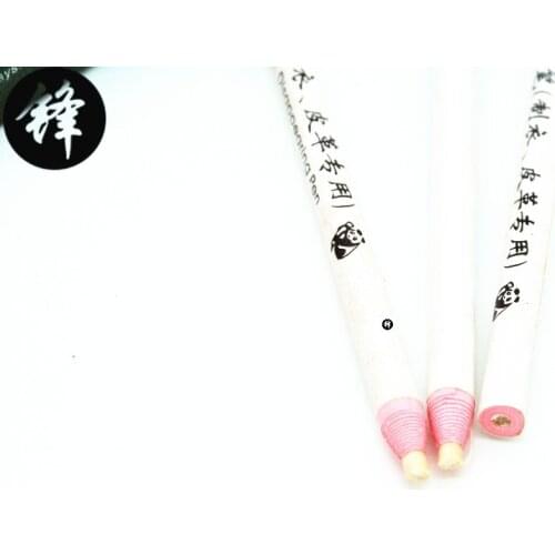 Special white leather garment cut free invisible pen stroke pen disappear pen pull tailoring with crayons