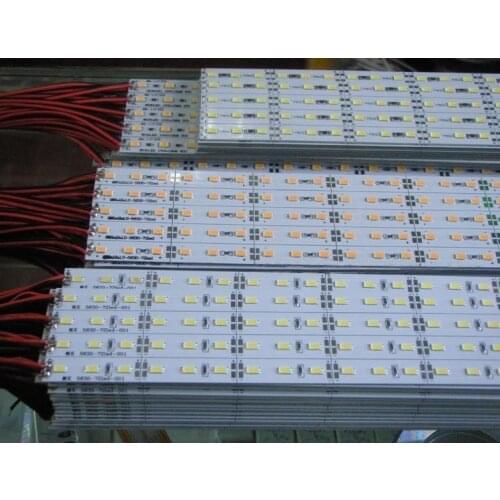 Super bright Pure White 4500k R/G/B DC12V 36SMD 0.5m 100pcs 5630 LED Hard Strip Led Bar Light Aluminium Alloy For Cabinet