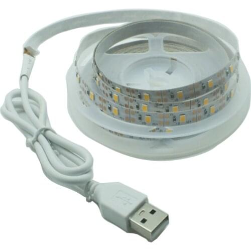 LED Strips Lights Flexible Lamp Tape Diode 5V 2835 USB Cable 3 Key Control Desk Screen TV BackLight For Festival 1M 2M 3M 4M 5M