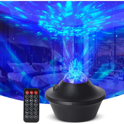 LED Star Night Light Galaxy Projector Led Star Lamp Music Projectors USB with Bluetooth Speaker Wave Atmosphere Party Night Lamp