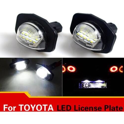 Error Free LED Number License Plate Light Lamps For Toyota Alphard Corolla Scion