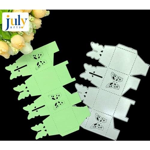 Julyarts 1PC Butterfly Style Metal Box Cutting Die Stencils for Scrapbooking Paper Cardstock Handmade Krafts