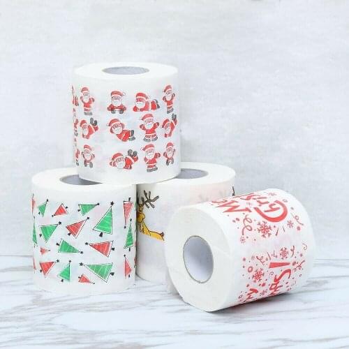 Home Santa Claus Bath Toilet Roll Paper Christmas Supplies Xmas Decor Tissue Funny 3