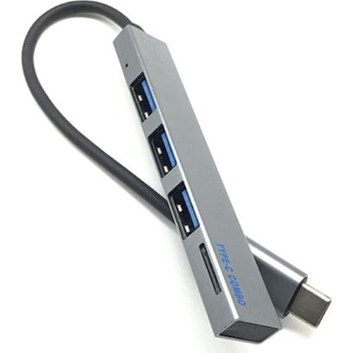 USB C Hub HDMI Adapter SD/TF Card Readers Compatible For MacBook Pro 13/15 Mac Air USB C Adapter Multi Splitter Adapter Docking