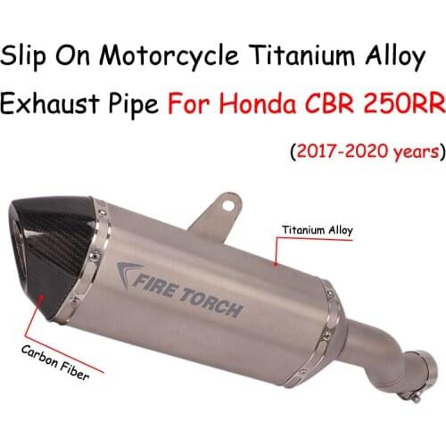 Slip On Motorcycle Titanium Alloy Exhaust Modified Middler Link Pipe For Honda CBR250RR CBR250 Escape 2017-2020 Years DB Killer