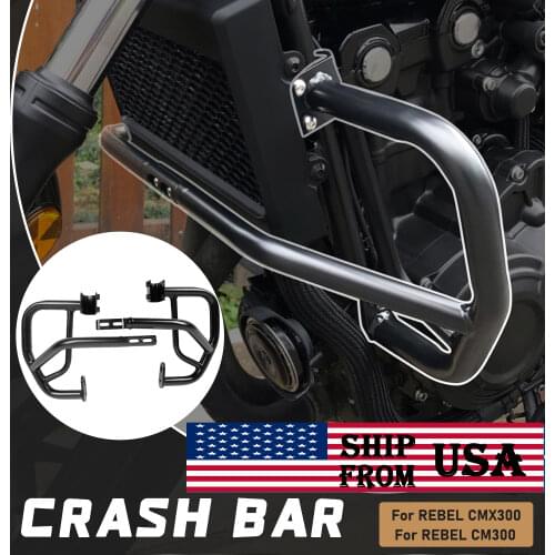 Motorcycle Engine Bumper Guard Crash Bars Frame Protector For Honda Rebel CMX300 CMX 300 CM300 CM 300 2017-2021 waase