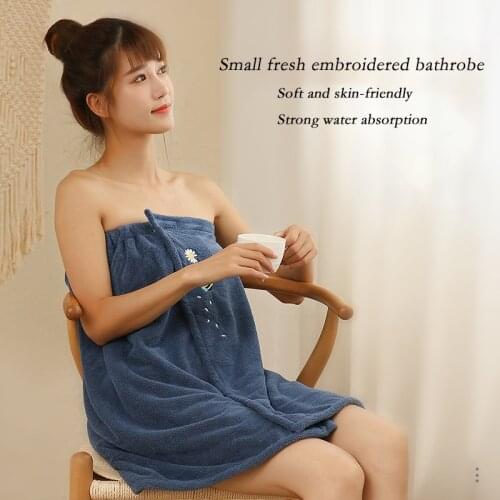 Microfiber Woman Bathrobe Home Textile Towel Adult Absorbent Bath Towel Shower Female Soft Bath Towel Robes Bath Wearable Towel