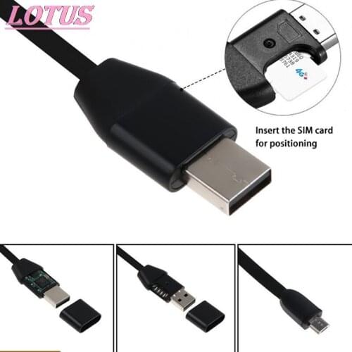 1PCS Car GPRS Tracker Vehicle Car Tracking Device Global GPS Locator Anti-Lost Micro USB Cable Real Time GSM Tracking Equipment