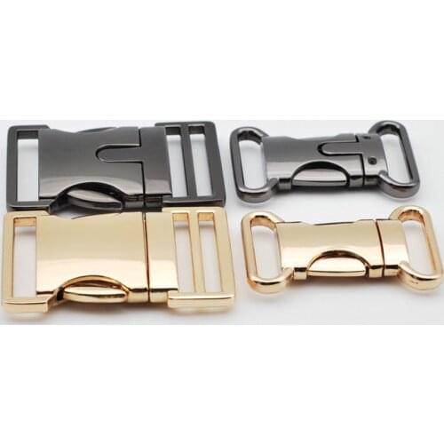 1 Piece High Quality Metal Insert Fasten Buckles for Backpack Overcoat Jacket Bags Luggage Strip Durable Combined Button