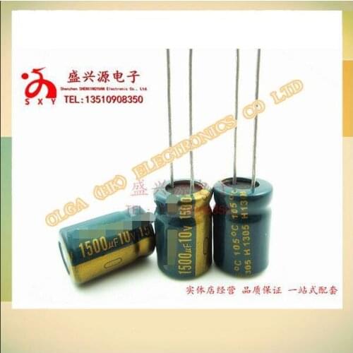 10 v1500uf uf10v motherboard electrolytic capacitor specification: 1500 8 * 20 10 * 16