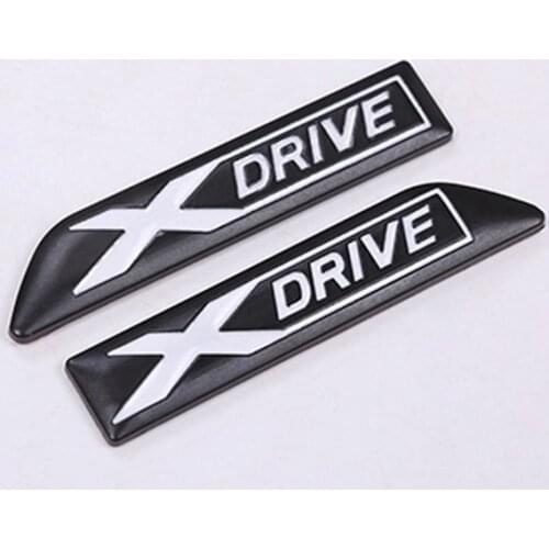 2pcs/set Alloy Car Front Fender Side Air Vent LOGO Decoration Sticker For BMW X5 F15 X5M 2014-2018 Car Accessories Exterior Part