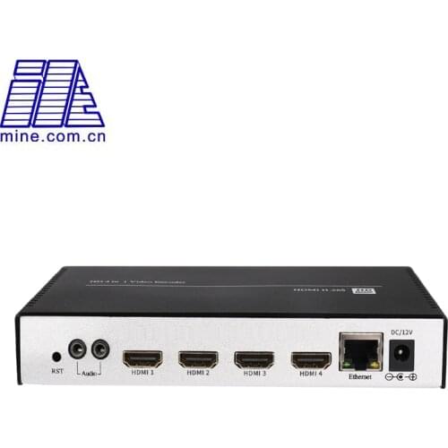 4 Channel HDMI Video Encoder H.265 & H.264 IP Streaming to Wowza, xtream codes,Facebook