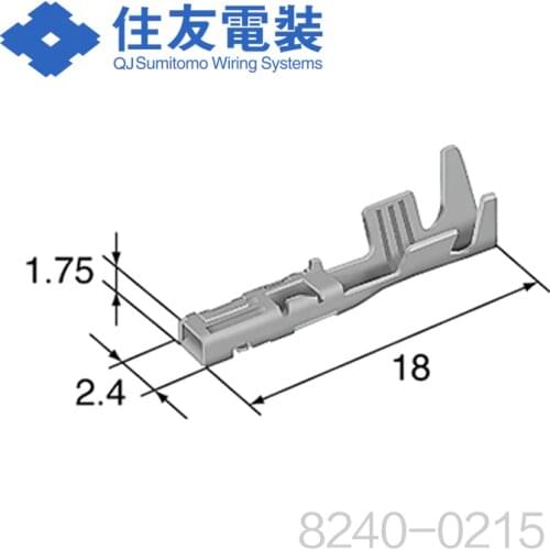 Free shipping 50pcs 8240-0215 terminal raw material Original Sumitomo