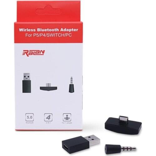 Wireless Bluetooth-compatitle Adapter USB Transmitter Receiver for Nintend Switch/for PS-4/for PC/for PS5 Dropshipping