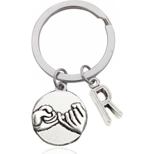 26-letter Hand-held Key Chain Parent-child Family To keychain Friendship Agreement Sisters Keychain Couple Keychain