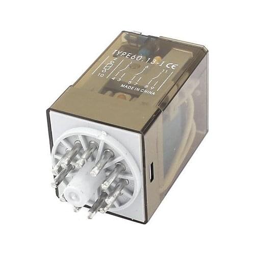 DC 12V Coil 10A 250V AC 11 Pin General Purpose Relay 60.13 3PDT 3 NC-NO