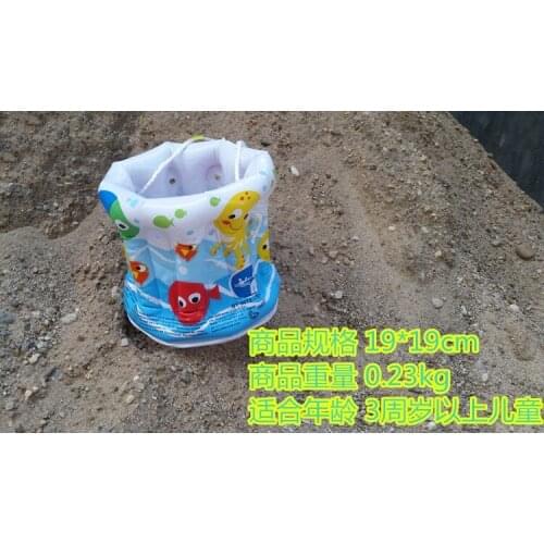 Beach Bucket Toy Children Inflatable Beach Bucket Toy Outdoor Play Sand Tools Play Water Toys 2021