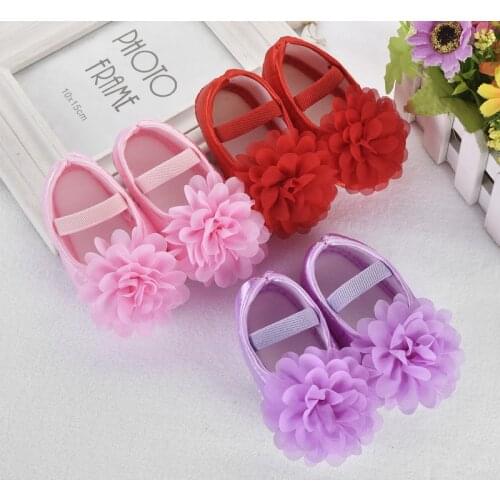 Lytwtws Baby Children Shoes Prewalker Girls Lace Flower Toddlers First Walkers Newborn