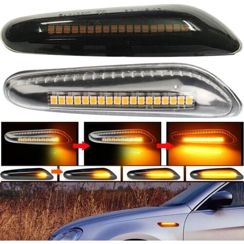 Dynamic LED Car Side Marker Light Turn Signal For BMW 1 3 5 Serie E46 E90 E87 E82 E92 E60 E61 X3 E83 X1 E84 E53 E81 E88 E91 E93