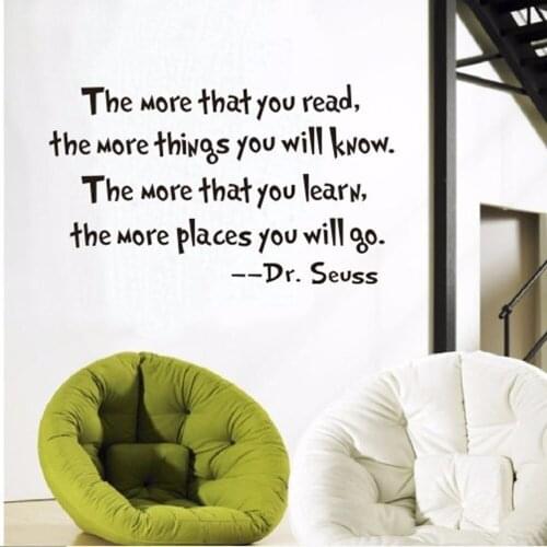 DIY Wall Sticker English Motto Vinyl Wall Decals Removable Stickers Mural for Living Room Bedroom Home Decor