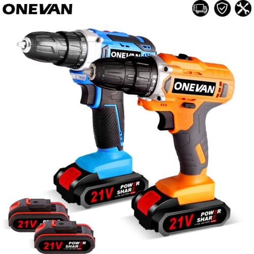21V Cordless Drill Electric Screwdriver Hand Drill Wireless Power Driver DC Lithium-Ion Battery DIY Household Electric Drill