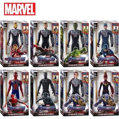 25 Styles Marvel Avengers Toys Venom Flash Spiderman Thanos Hulk Iron Man Thor Action Figure Model 30cm Kid Gift