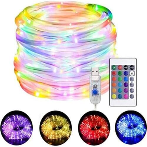 Fairy Rope String Lights 10m LED USB Powered 16 Multi Colors Changing Strip Lighting Remote Control for Indoor Party Outdoor