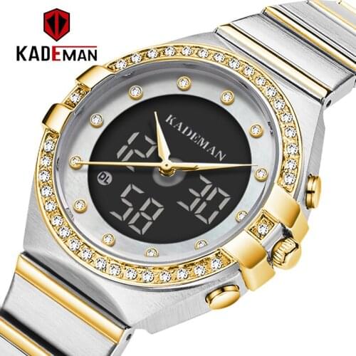 KADEMAN New Women Luxury Brand Watch Simple Quartz Lady Waterproof Wristwatch Female Fashion Casual Watches Clock reloj mujer