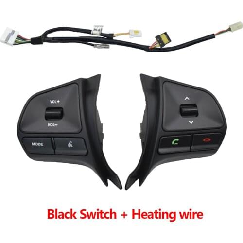 For KIA Old K2 Old RIO 2011-2014 Steering Wheel Cruise Control Buttons switch volume bluetooth with Heating wire
