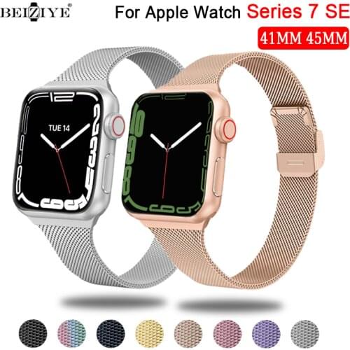 Strap For Apple Watch band 44mm 40mm Stainless steel metal bracelet correa for Apple watch 6 5 4 3 SE for iWatch band 42mm 38mm